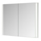 Keuco Armoire miroir 2 portes Somaris 100x71x11,5 cm, verre dépoli, BL, chauffage miroir-4