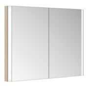Keuco Armoire miroir 2 portes Somaris 100x71x11,5cm, décor œuf clair, encastrable mural