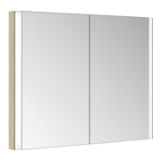 Keuco Armoire miroir 2 portes Somaris 100x71x11,5cm, décor œuf clair, encastrable mural-4