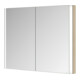 Keuco Armoire miroir 2 portes Somaris 100x71x11,5cm, décor œuf clair, encastrable mural-4