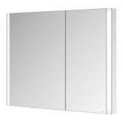 Keuco Armoire miroir 2 portes Somaris 100x71x11,5cm, verre dépoli, BL, asymétrique-4