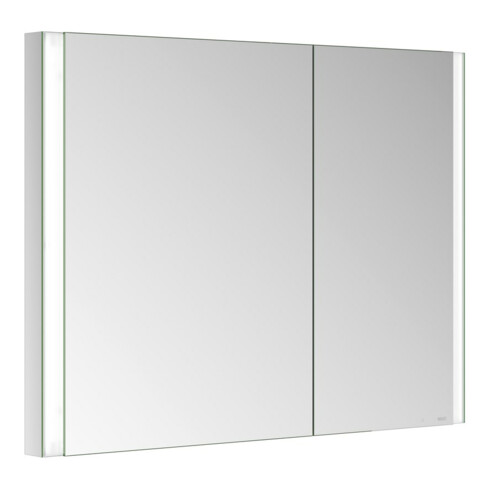 Keuco Armoire miroir 2 portes Somaris 100x71x11,5cm, verre dépoli, BL, asymétrique