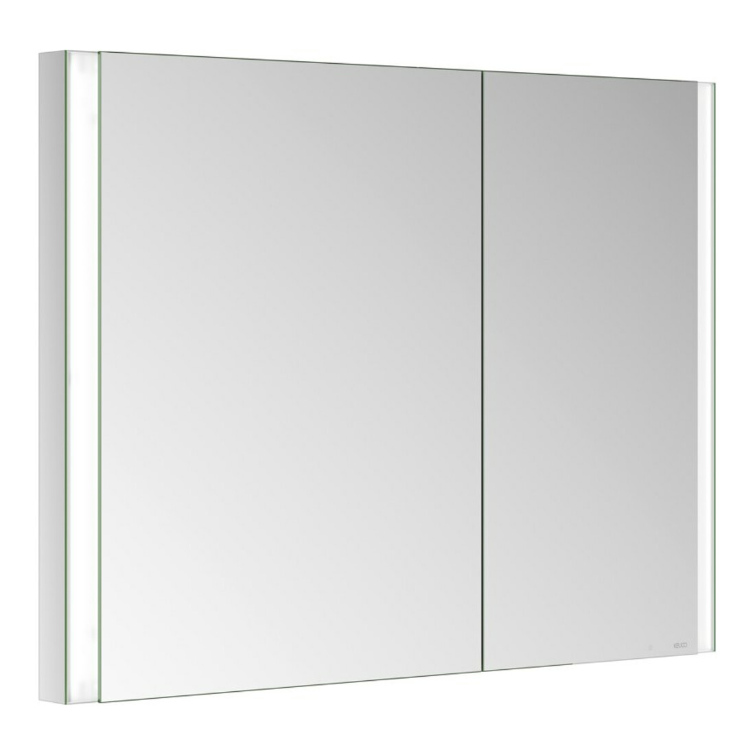 Keuco Armoire miroir 2 portes Somaris 100x71x11,5cm, verre dépoli, BL, asymétrique