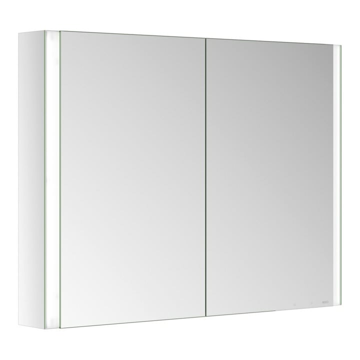 Keuco Armoire miroir 2 portes Somaris 100x71x12,7 cm, avant, miroir H-L-P