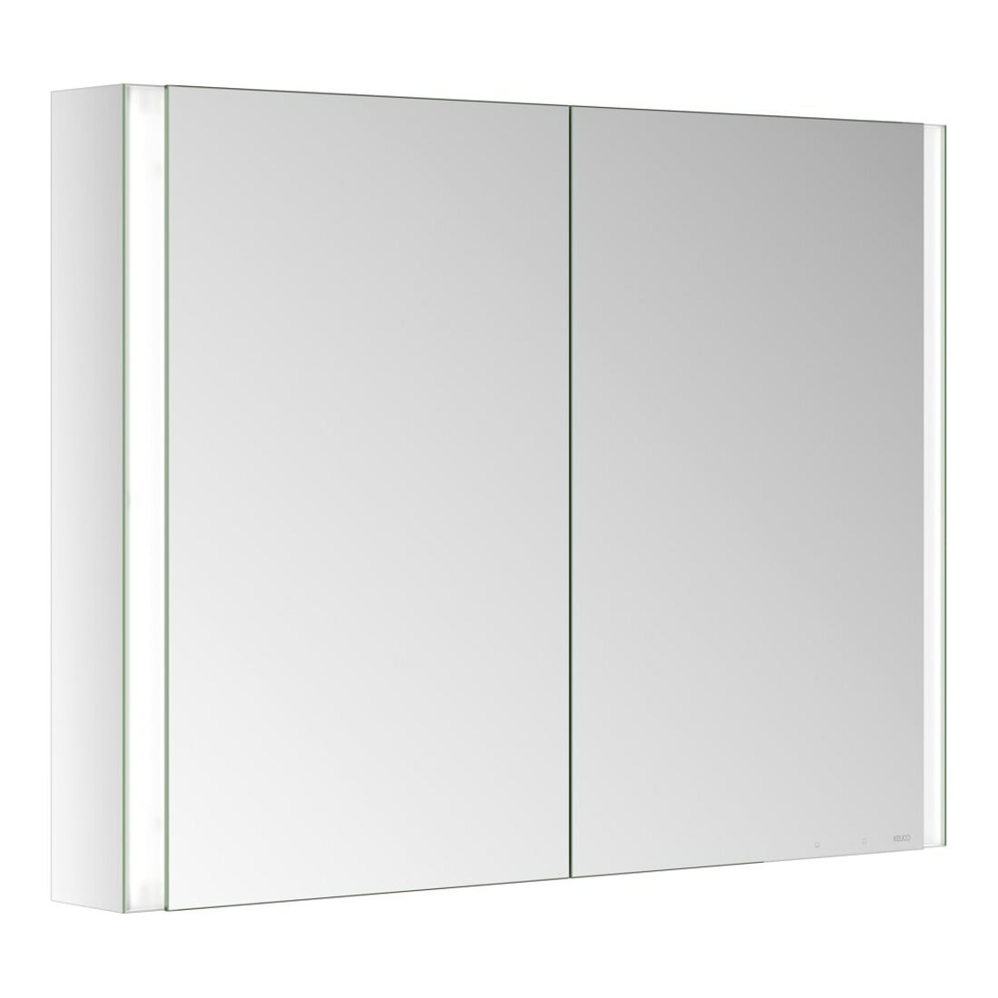 Keuco Armoire miroir 2 portes Somaris 100x71x12,7 cm, avant, miroir H-L-P