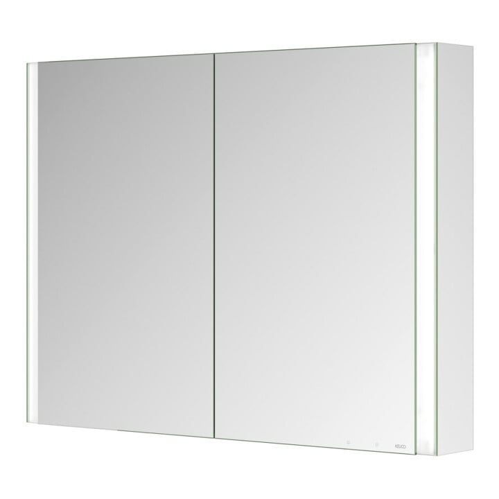 Keuco Armoire miroir 2 portes Somaris 100x71x12,7 cm, avant, miroir H-L-P