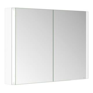 Keuco Armoire miroir 2 portes Somaris 100x71x12,7 cm, blanc mat, applique, miroir HZ