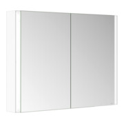 Keuco Armoire miroir 2 portes Somaris 100x71x12,7 cm, blanc mat, applique, miroir HZ-5