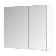 Keuco Armoire miroir 2 portes Somaris 100x71x12,7 cm, blanc mat, WV, Hz, asym.-4