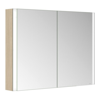 Keuco Armoire miroir 2 portes Somaris 100x71x12,7 cm, H I P, WV, Charnières miroir