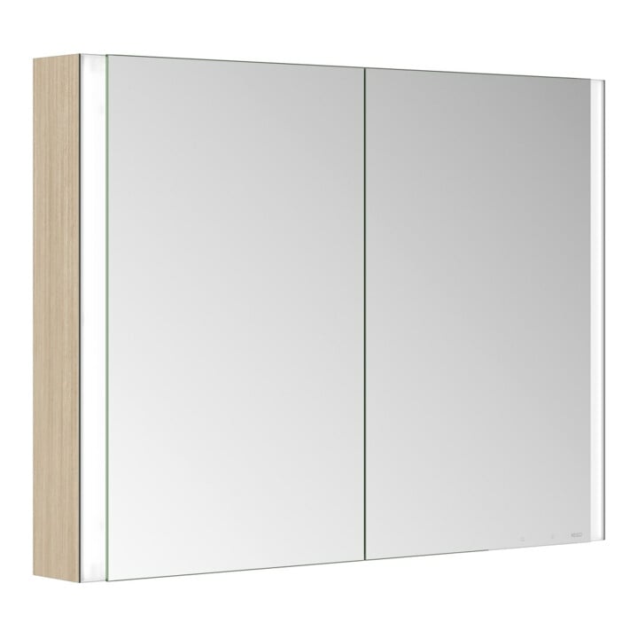 Keuco Armoire miroir 2 portes Somaris 100x71x12,7 cm, H I P, WV, Charnières miroir