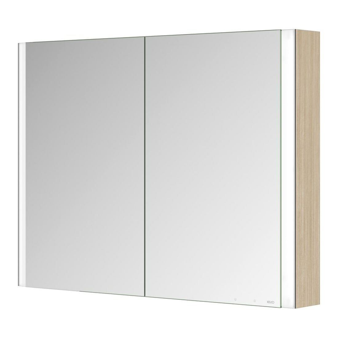 Keuco Armoire miroir 2 portes Somaris 100x71x12,7 cm, H I P, WV, Charnières miroir