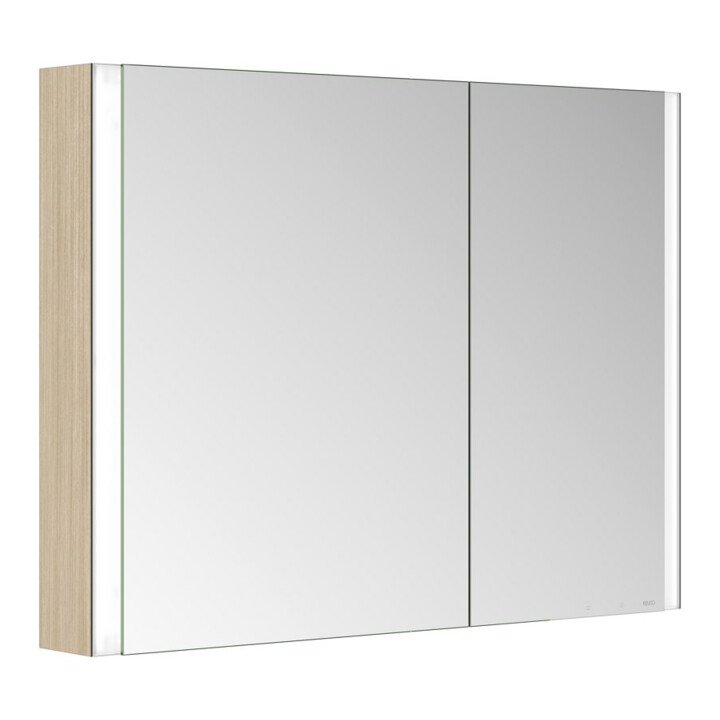 Keuco Armoire miroir 2 portes Somaris 100x71x12,7 cm, H I P, WV, Hz, asym.