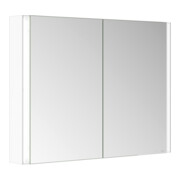 Keuco Armoire miroir 2 portes Somaris 100x71x12,7cm, blanc mat, applique murale-5