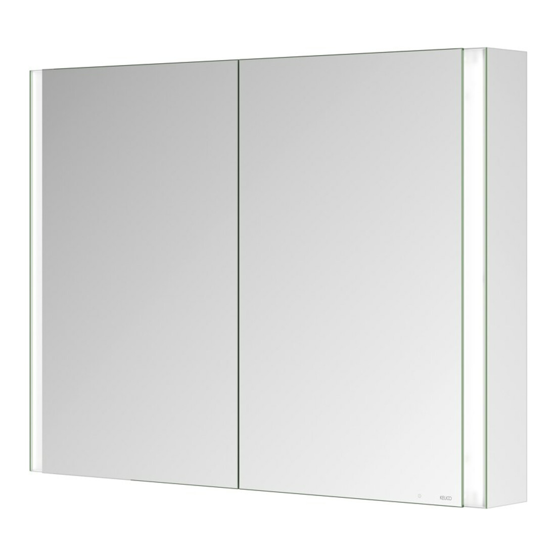 Keuco Armoire miroir 2 portes Somaris 100x71x12,7cm, miroir, applique murale