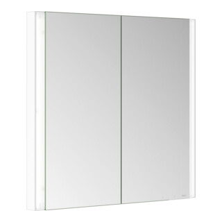 Keuco Armoire miroir 2 portes Somaris 80x71x11,5 cm, blanc, chauffage miroir