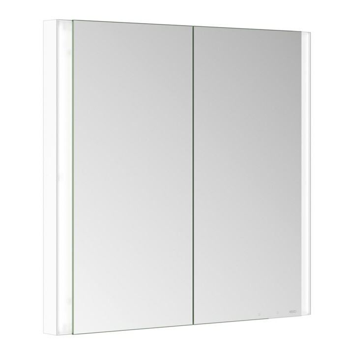 Keuco Armoire miroir 2 portes Somaris 80x71x11,5 cm, blanc, chauffage miroir