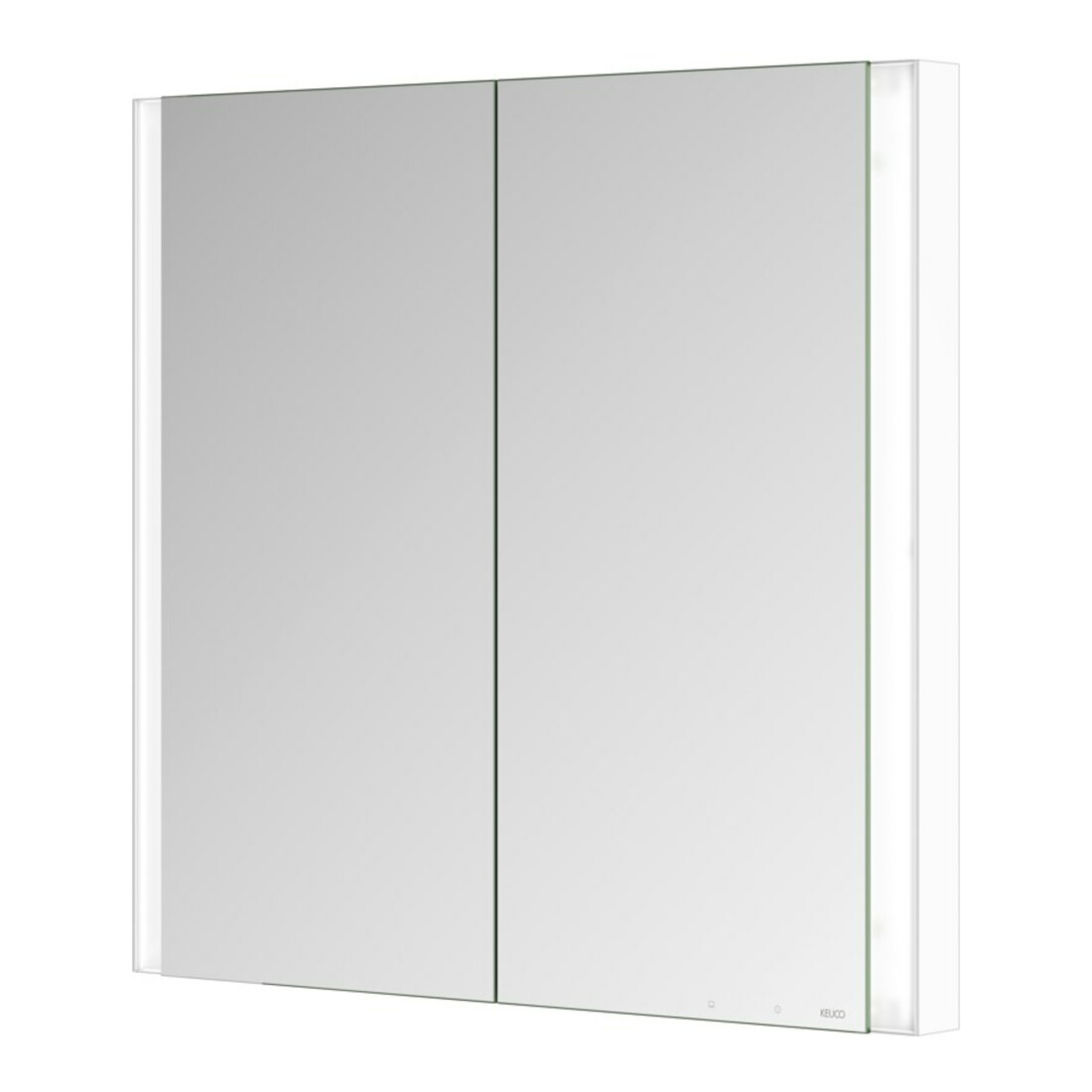 Keuco Armoire miroir 2 portes Somaris 80x71x11,5 cm, blanc, chauffage miroir