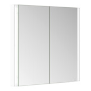 Keuco Armoire miroir 2 portes Somaris 80x71x11,5 cm, blanc mat, encastrable mural