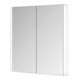 Keuco Armoire miroir 2 portes Somaris 80x71x11,5 cm, blanc mat, encastrable mural-4