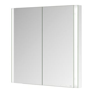 Keuco Armoire miroir 2 portes Somaris 80x71x11,5 cm, dépoli, BL, chauffage miroir