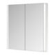 Keuco Armoire miroir 2 portes Somaris 80x71x11,5 cm, dépoli, BL, chauffage miroir-1
