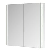 Keuco Armoire miroir 2 portes Somaris 80x71x11,5 cm, dépoli, BL, chauffage miroir