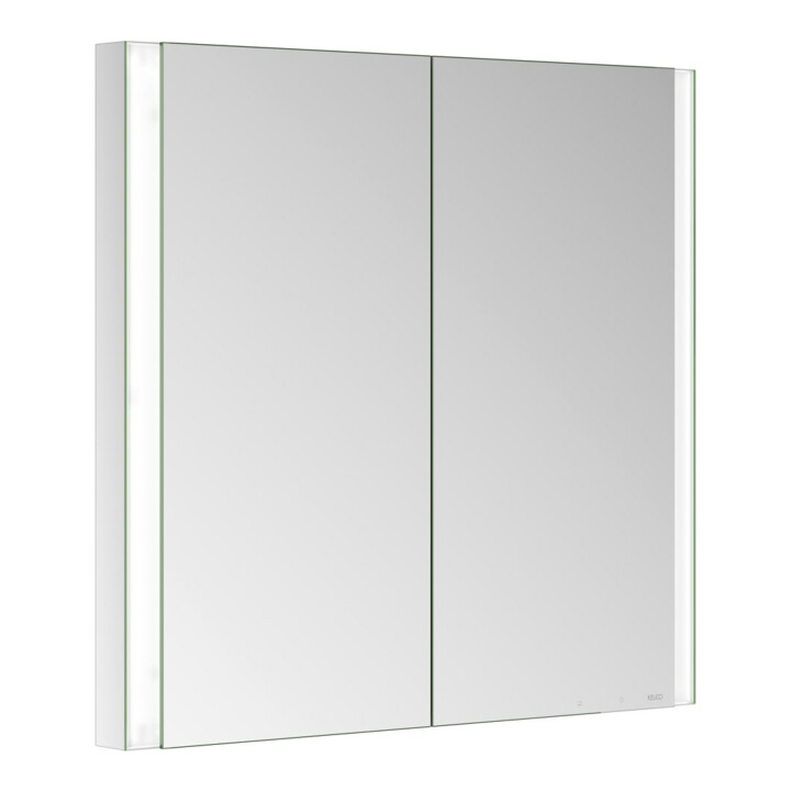 Keuco Armoire miroir 2 portes Somaris 80x71x11,5 cm, dépoli, BL, chauffage miroir