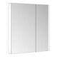 Keuco Armoire miroir 2 portes Somaris 80x71x11,5cm, blanc mat, asymétrique-1