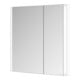 Keuco Armoire miroir 2 portes Somaris 80x71x11,5cm, blanc mat, asymétrique-5