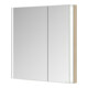 Keuco Armoire miroir 2 portes Somaris 80x71x11,5cm, décor œuf, BL, asym.-1