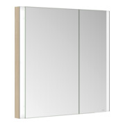 Keuco Armoire miroir 2 portes Somaris 80x71x11,5cm, décor œuf, BL, asym.-2