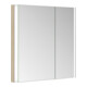 Keuco Armoire miroir 2 portes Somaris 80x71x11,5cm, décor œuf, BL, asym.-4