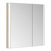 Keuco Armoire miroir 2 portes Somaris 80x71x11,5cm, décor œuf, BL, asym.-4