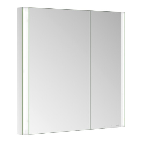 Keuco Armoire miroir 2 portes Somaris 80x71x11,5cm, vsp, BL, asy, Miroir-Écl.