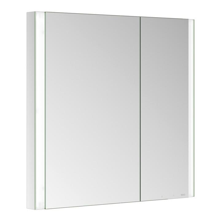 Keuco Armoire miroir 2 portes Somaris 80x71x11,5cm, vsp, BL, asy, Miroir-Écl.