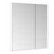 Keuco Armoire miroir 2 portes Somaris 80x71x12,7 cm, blanc mat, applique, asymétrique-1