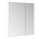 Keuco Armoire miroir 2 portes Somaris 80x71x12,7 cm, blanc mat, applique, asymétrique-2