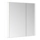 Keuco Armoire miroir 2 portes Somaris 80x71x12,7 cm, blanc mat, applique, asymétrique-4