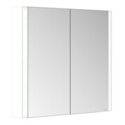 Keuco Armoire miroir 2 portes Somaris 80x71x12,7 cm, blanc mat, fixation murale