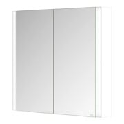 Keuco Armoire miroir 2 portes Somaris 80x71x12,7 cm, blanc mat, fixation murale-4