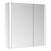 Keuco Armoire miroir 2 portes Somaris 80x71x12,7 cm, vsp, WV, Hz, asym.-2