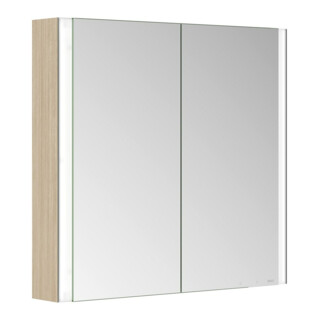 Keuco Armoire miroir 2 portes Somaris 80x71x12,7cm, H I P, en saillie, miroir Hz.