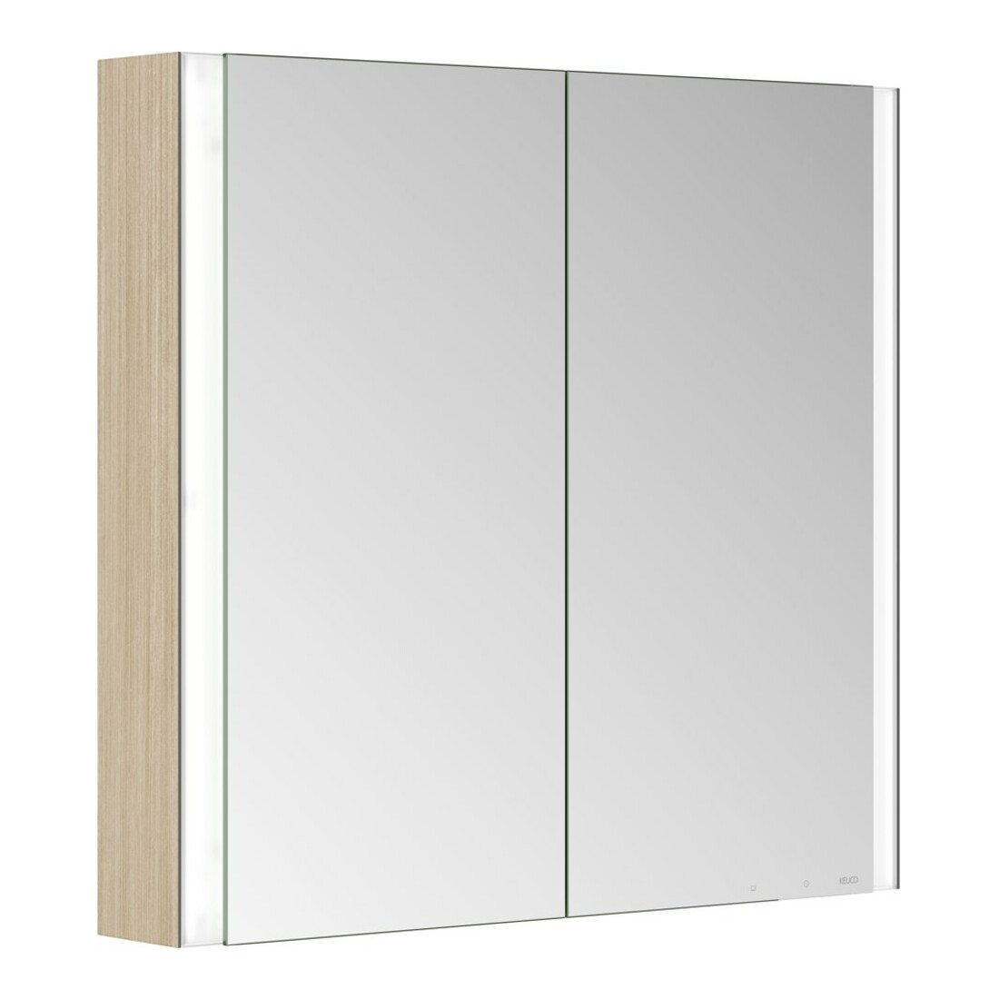Keuco Armoire miroir 2 portes Somaris 80x71x12,7cm, H I P, en saillie, miroir Hz.
