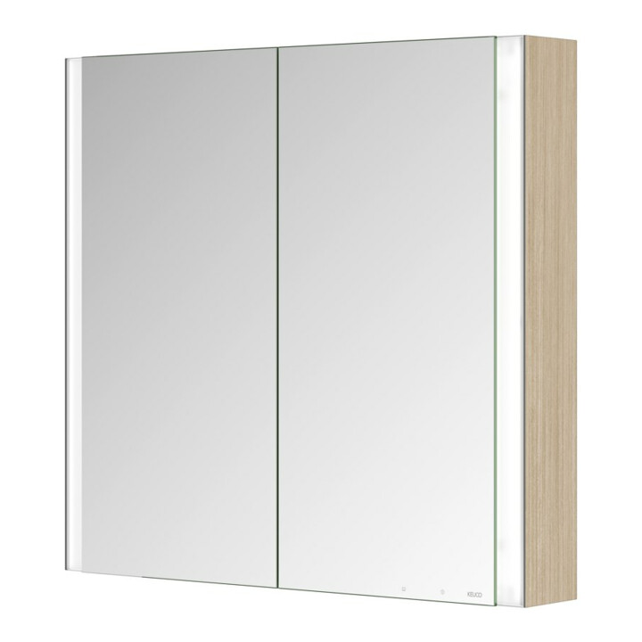 Keuco Armoire miroir 2 portes Somaris 80x71x12,7cm, H I P, en saillie, miroir Hz.