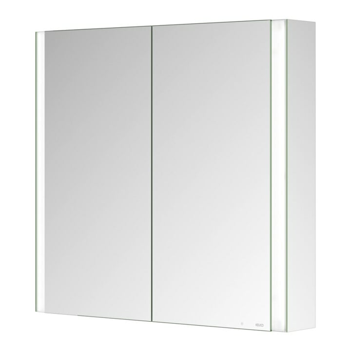 Keuco Armoire miroir 2 portes Somaris 80x71x12,7cm, miroir, pose murale