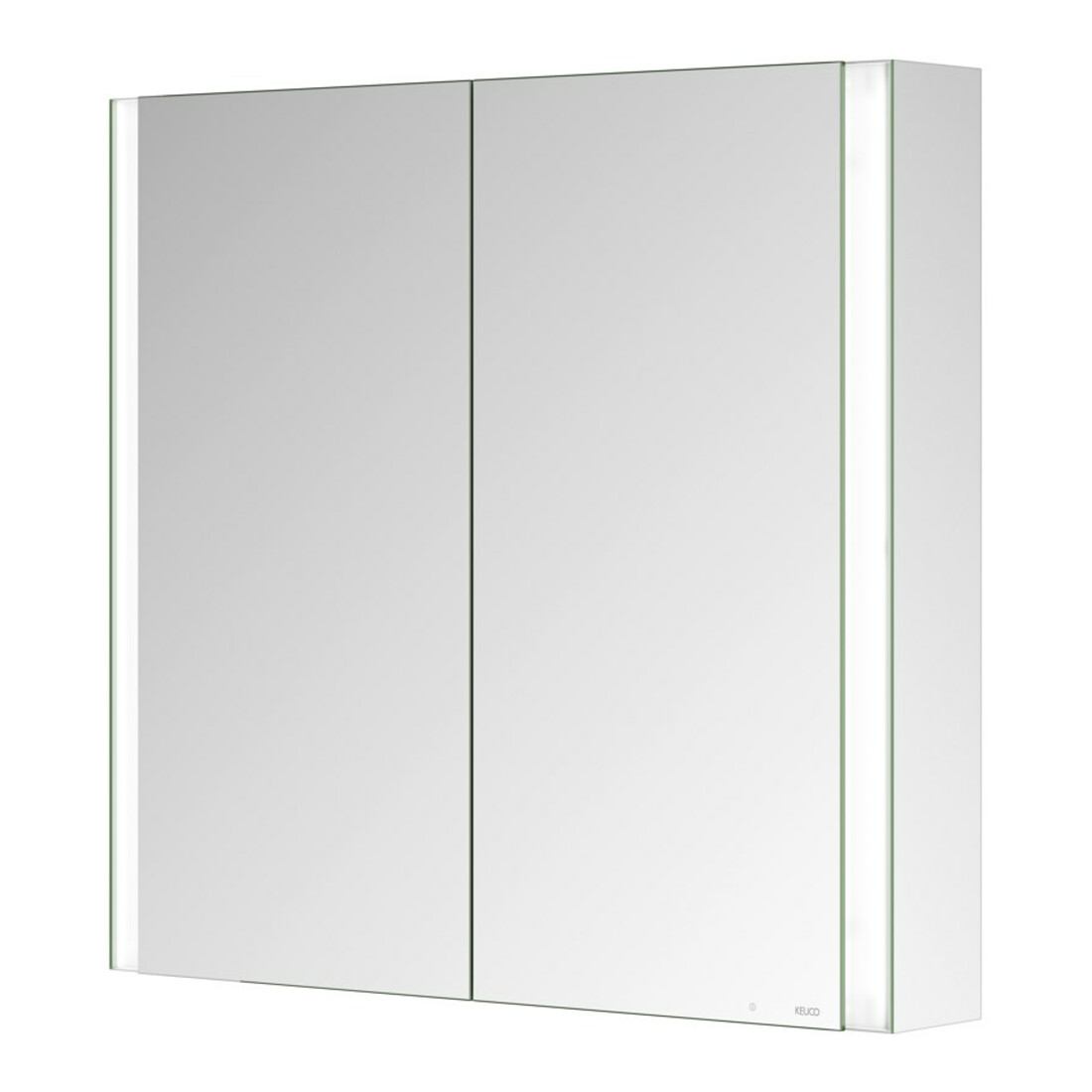 Keuco Armoire miroir 2 portes Somaris 80x71x12,7cm, miroir, pose murale