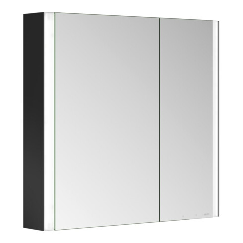 Keuco Armoire miroir 2 portes Somaris 80x71x12,7cm, s m, WV, Hz, asym.