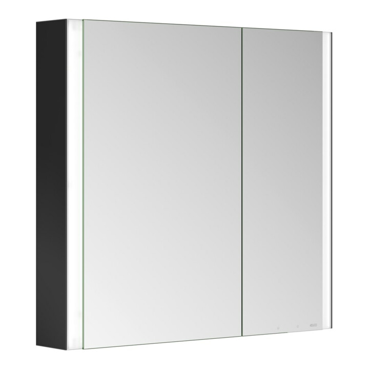 Keuco Armoire miroir 2 portes Somaris 80x71x12,7cm, s m, WV, Hz, asym.
