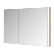 Keuco Armoire miroir 3 portes Somaris 120x71x11,5 cm, BL, décor chêne clair-4